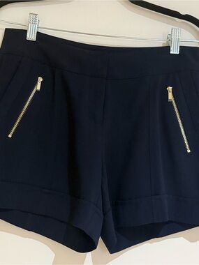 NEW Cache Shorts, Navy with Gold Zipper, Size 4